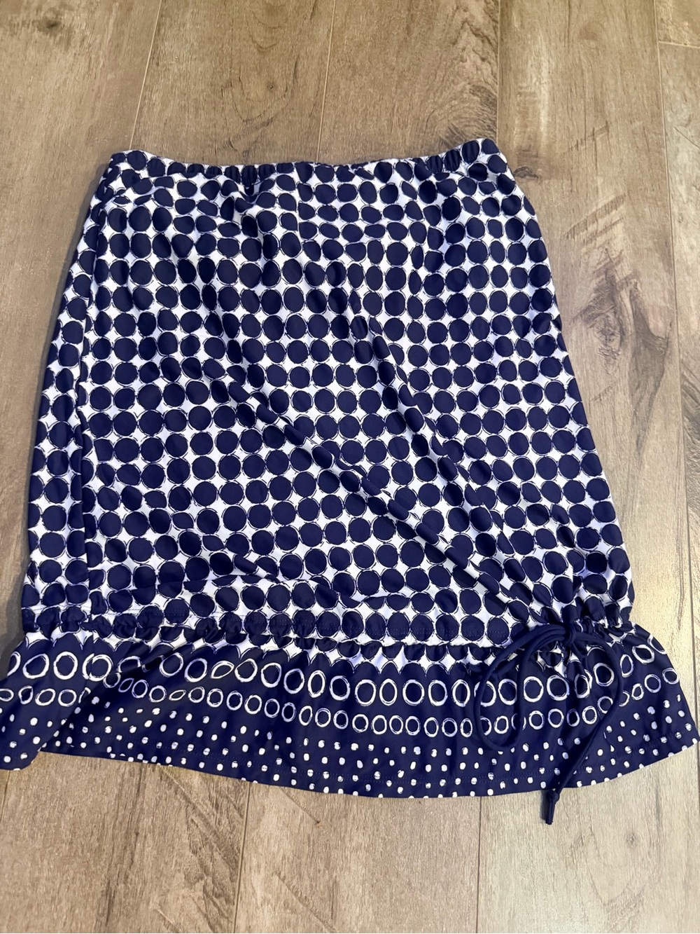 Beach House Navy, White & Aqua Swim Top